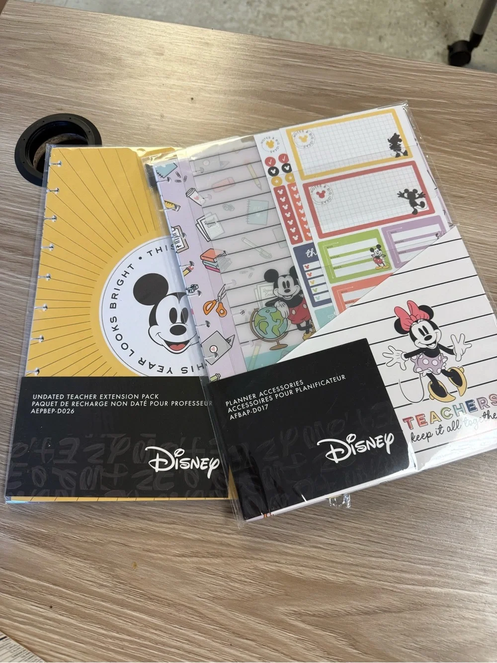 Disney Yellow & Multicolor Teacher Planner Extension Pack